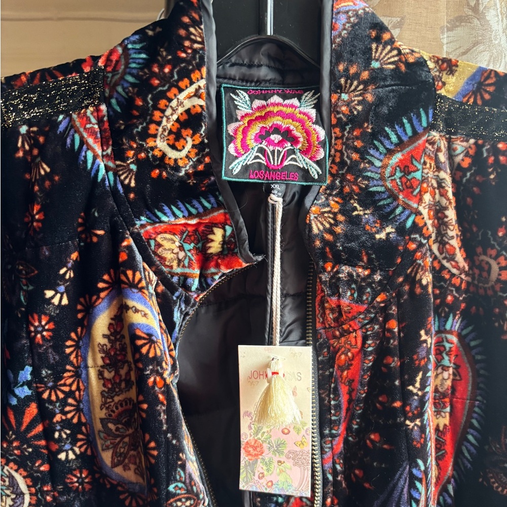 NWT Johnny Was Dolman Quilted Paisley Bomber Jacket | Women’s Plus XXL / 2X - Picture 4 of 16